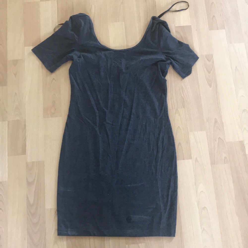 Tight gray dress